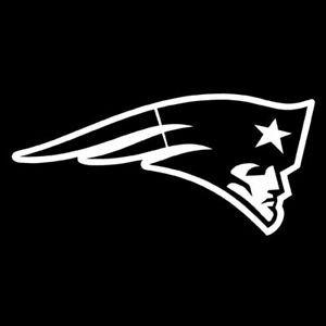 Perfect White Logo - NFL New England Patriots Team White Logo 8'' Perfect Cut Car Truck ...