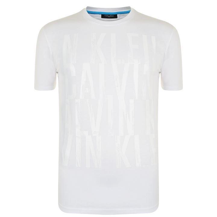 Perfect White Logo - Great Calvin Klein Logo T Shirt Perfect White - U9561, best sale