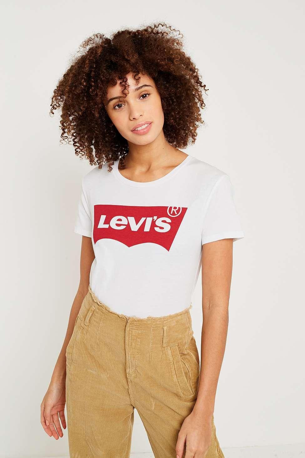 Perfect White Logo - Levi'S Perfect White Logo T-shirt in White - Lyst
