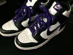 Purple and Blue Nike Logo - NIKE HIGH TOP BASKETBALL SHOES WHITE/BLACK/PURPLE SIZE 6Y | 'SWOOSH ...
