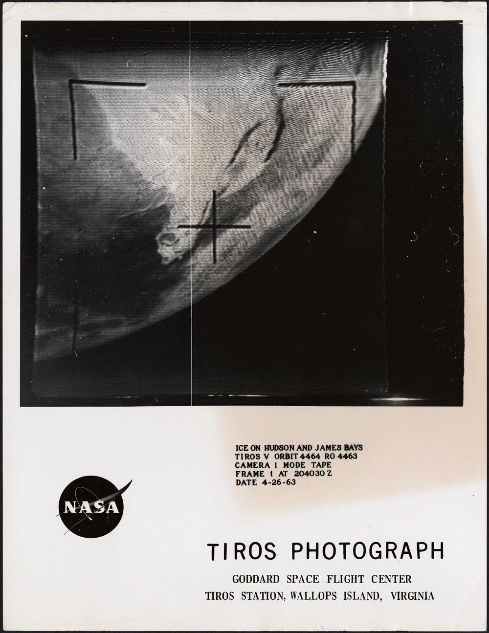 1963 NASA Logo - Hudson Bay viewed from space