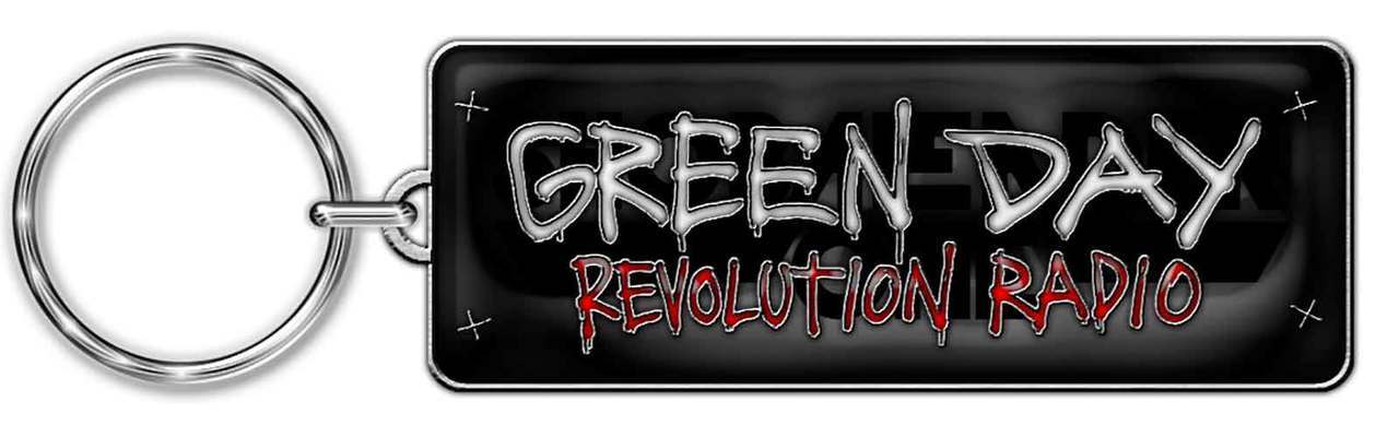 Green Day Revolution Radio Logo - Green Day Keyring Keychain Revolution Radio Band Logo Metal ...