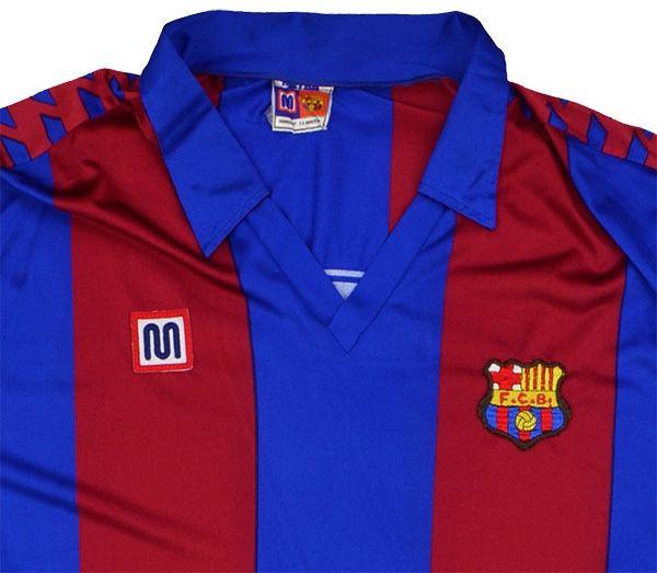 Meyba Logo - Meyba 1986 Barcelona Match Worn Home Shirt | Vintage Football Shirts ...