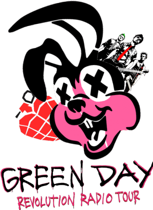 Green Day Revolution Radio Logo - Green Day Revolution Radio NEW męskie w Koszulki
