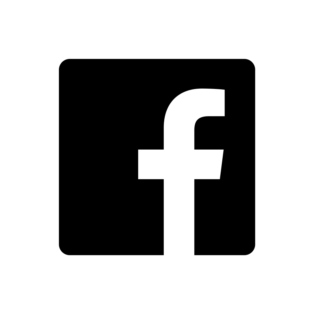 Flat Facebook Logo - Flat Facebook Logo Black And White Png