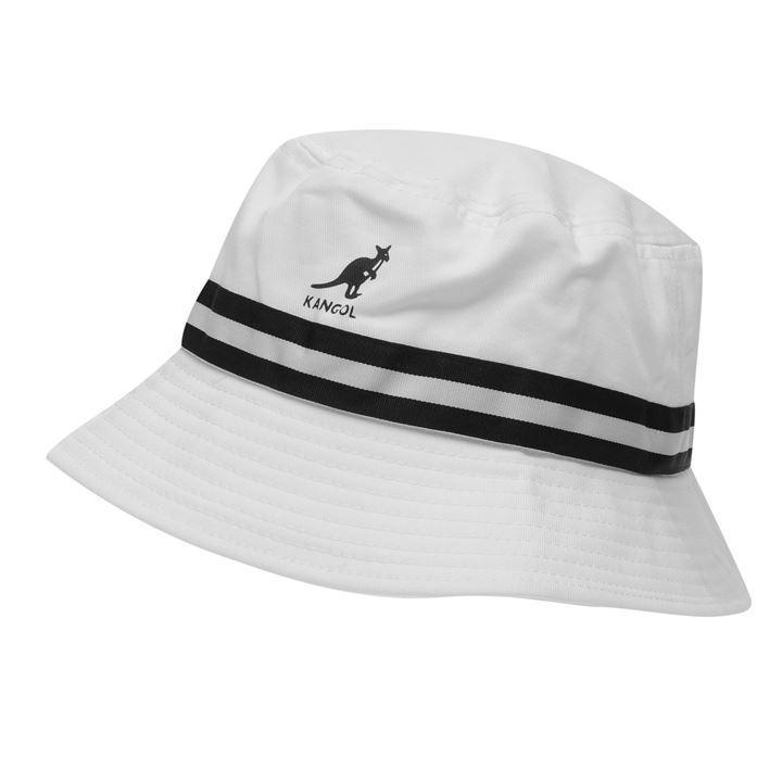 White Kangol Logo - Kangol Stripe Bucket Hat | Bucket Hats