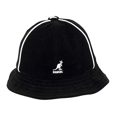 White Kangol Logo - Kangol Hats Track Casual Bucket Hat - Black X-LARGE: Amazon.co.uk ...