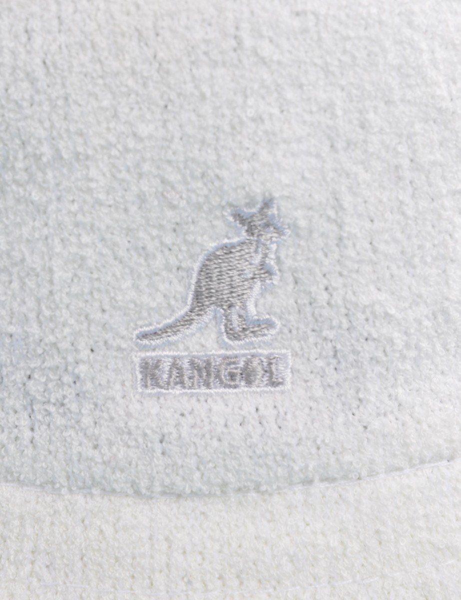 White Kangol Logo - White Kangol Bucket Hat - 100431 – Beyond Retro