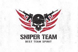 Sniper Logo - Sniper logo Photos, Graphics, Fonts, Themes, Templates ~ Creative Market