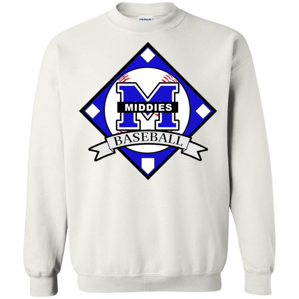 Baseball Diamond Logo - Crewneck Sweatshirt - Middletown Baseball - Diamond Logo – fanraise