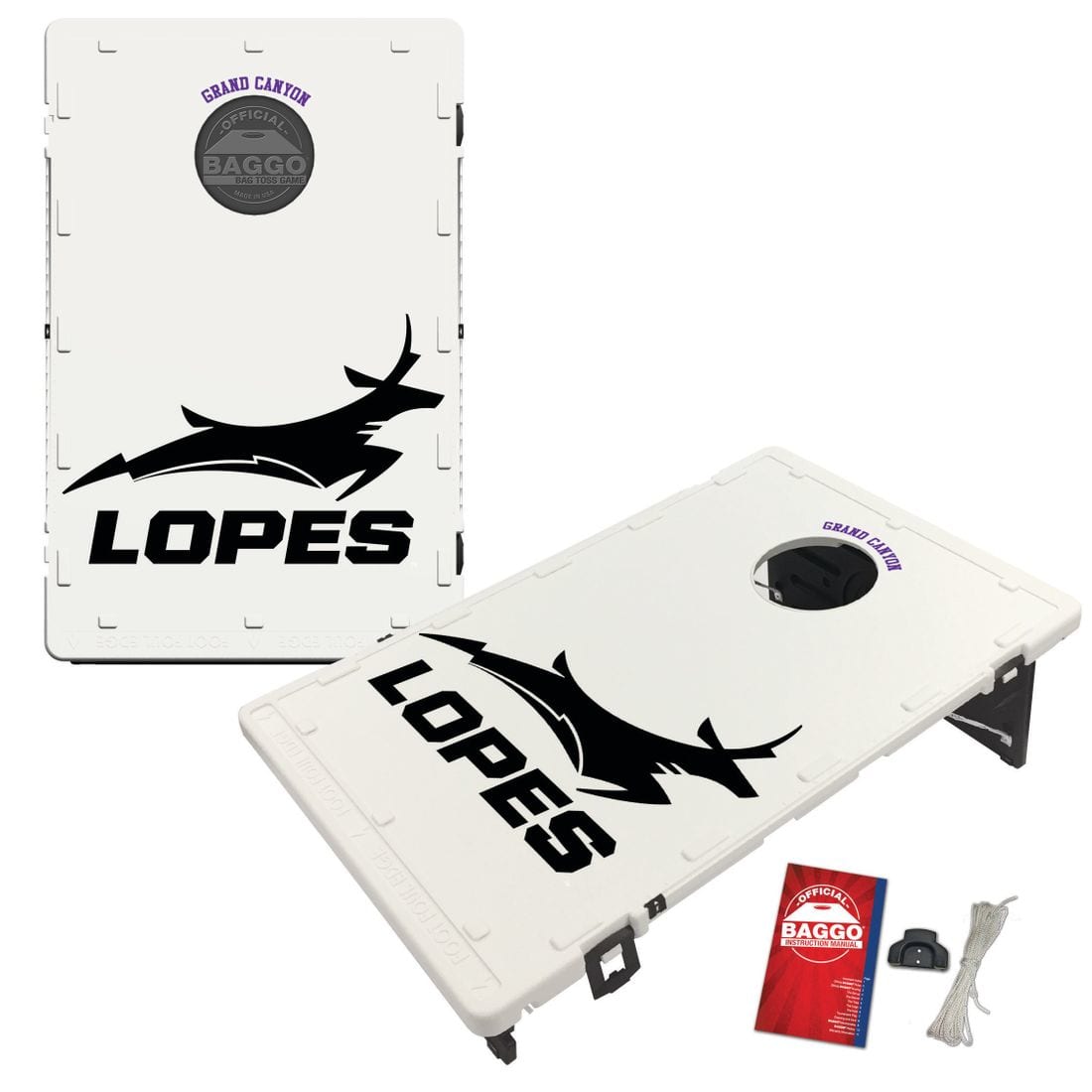 Grand Canyon Lopes Logo - Grand Canyon University Lopes Baggo Bean Bag Toss Cornhole Game ...