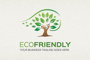 Eco Green Logo - Eco friendly logo Photo, Graphics, Fonts, Themes, Templates
