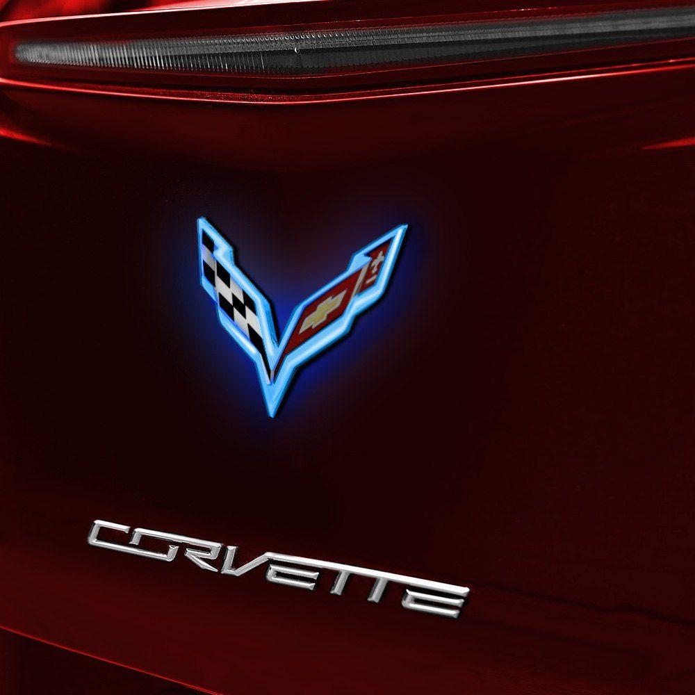 Light Corvette Logo - Corvette C6 Illuminated Emblem