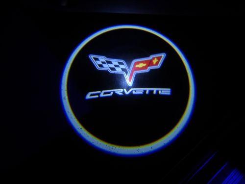 Light Corvette Logo - Puddle lights with Logos