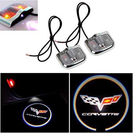 Light Corvette Logo - Amazon.com: CHAMPLED for Chevrolet Corvette Laser Projector Logo ...