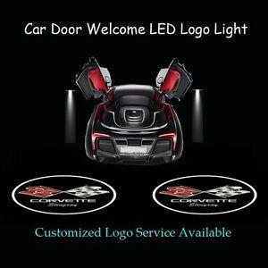Light Corvette Logo - 2x Car Door Welcome Laser Projector Shadow LED Logo Light for ...