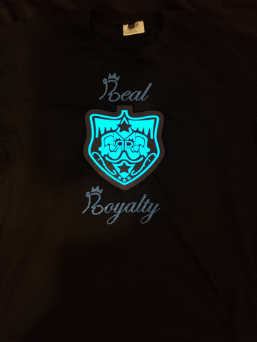 Royalty Logo - Real Royalty Blue Light Up Tee