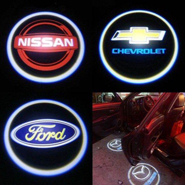 Light Corvette Logo - Corvette LED Door Projector Courtesy Puddle Logo Lights - Mr. Kustom ...