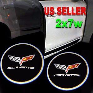 Light Corvette Logo - 2x7w Ghost Shadow Projector Laser Logo LED Door Step Light Courtesy ...