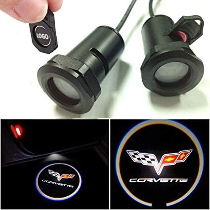 Light Corvette Logo - Amazon.com: CHAMPLED for Chevrolet Corvette Car LED Laser Projector ...