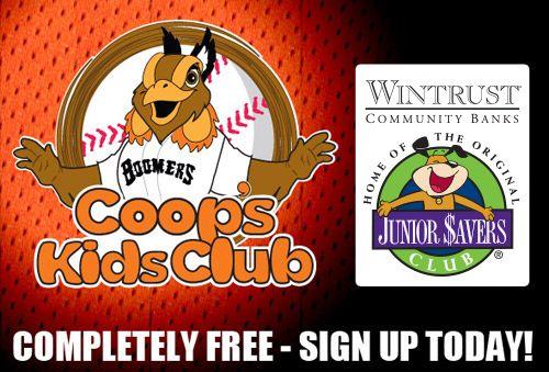 Schaumburg Boomers Logo - Fan Zone - Coop's FREE Kids Club - Official Site of the Schaumburg ...