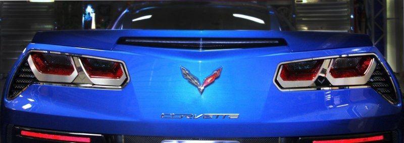 Light Corvette Logo - C7 Corvette Tail Light Bezels Trim W C7 Logo