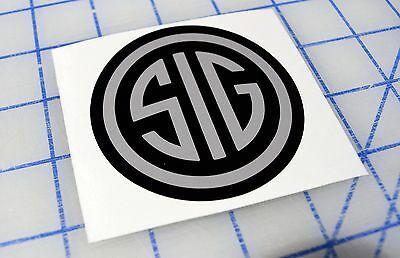 Multi Colored Round Logo - NEW SIG SAUER Round Logo Vinyl Decal Sticker Tactical AR15 Pistol ...