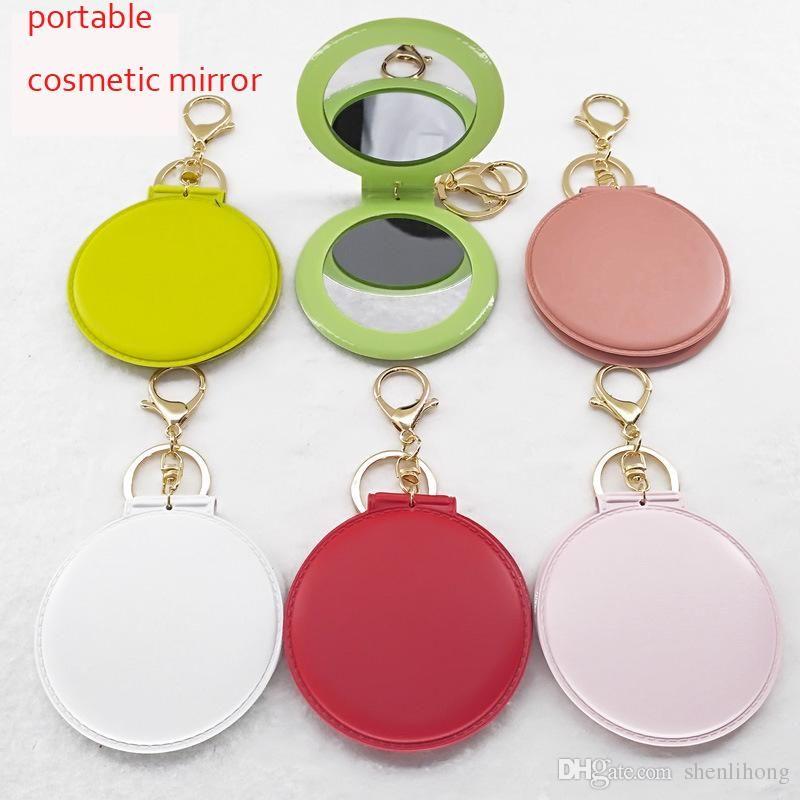 Multi Colored Round Logo - 2019 Multi Color Small Round Double Sided Folding Mirror Designer ...