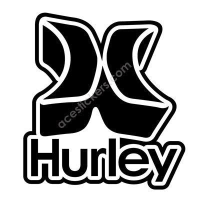 Hurley Logo - Hurley Logo Stickers - 008 (13.7 x 15 cm) - ステッカー、カッティング ...
