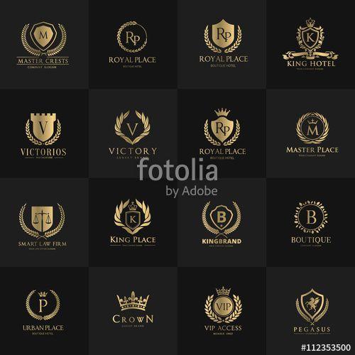 Royalty Logo - Luxury Logo template set. calligraphic logo. ornament line logo