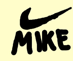 Fake Nike Logo - Fake Chinese imitation Nike logo. drawing
