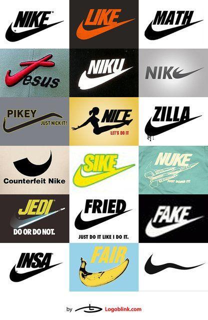 Fake Nike Logo - Spoofs. Logos, Cool picture, Art