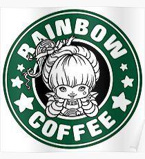 Rainbow Starbucks Logo - Starbucks Logo Drawing Posters