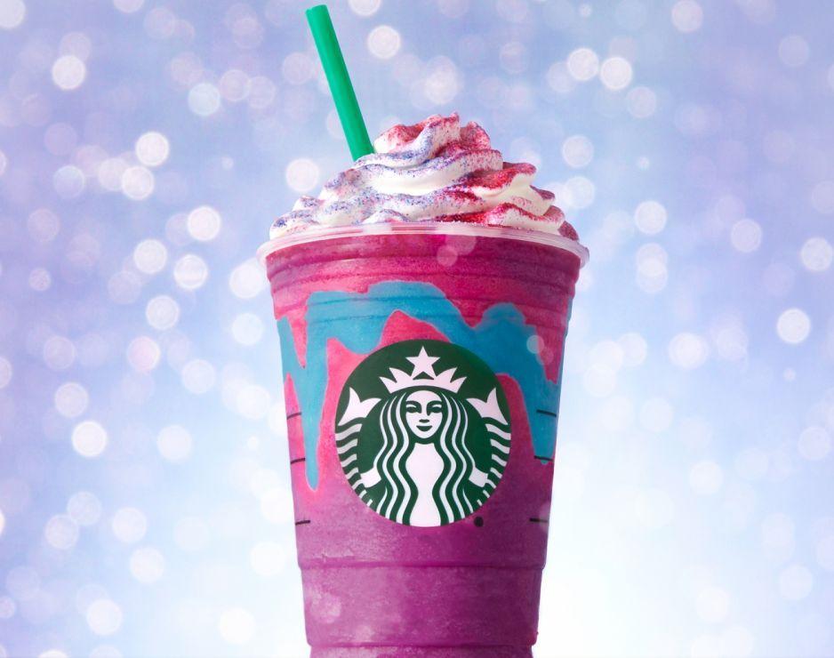 Rainbow Starbucks Logo - Starbucks New Color and Flavor Changing Unicorn Frappuccino