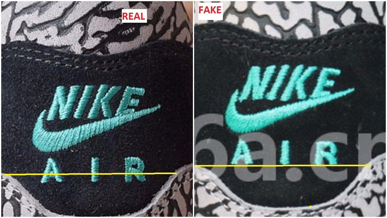 Fake Nike Logo - Fake Air Max 1 Atmos Have Emerged- Quick Tips To Spot Them – Housakicks
