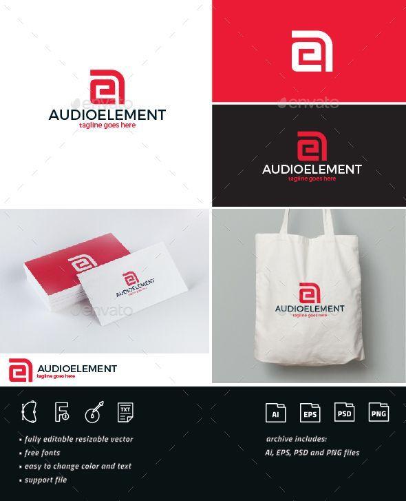 Ae Circle Logo - Audio Element Logo • AE Monogram Logo Templates