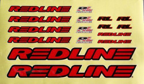 Redline BMX Logo - Amazon.com : Redline Complete Decal Set Red : Automotive Decals ...