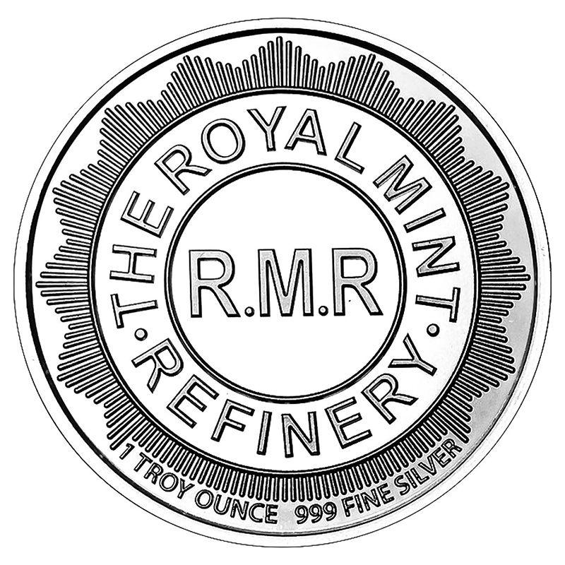 Round Shield Logo - RMR 1 oz Silver Round Design. Golden Eagle Coins