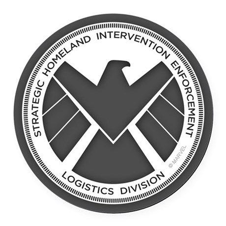 Round Shield Logo - Marvel SHIELD Round Car Magnet