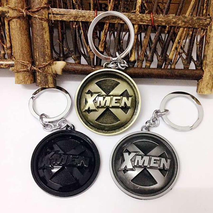 Round Shield Logo - X Men Logo Keychains Zinc Alloy Round Shield Avengers Marvel Comics