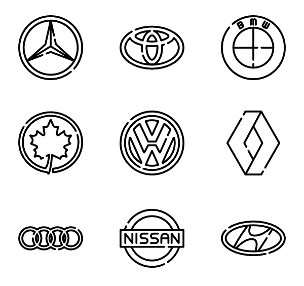 Transportation Car Logo - 3 car logo icon packs - Vector icon packs - SVG, PSD, PNG, EPS ...