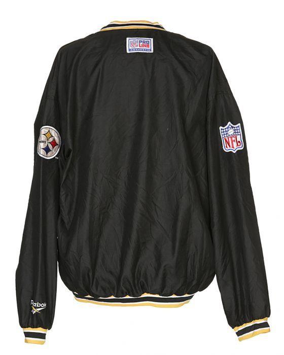 Black and Yellow Sports Logo - Reebok NFL Black & Yellow Sports Jacket Black £40. Rokit