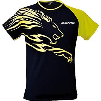 Black and Yellow Sports Logo - Donic T Shirt Lion, Options XL, Black / Yellow: Amazon.co.uk: Sports
