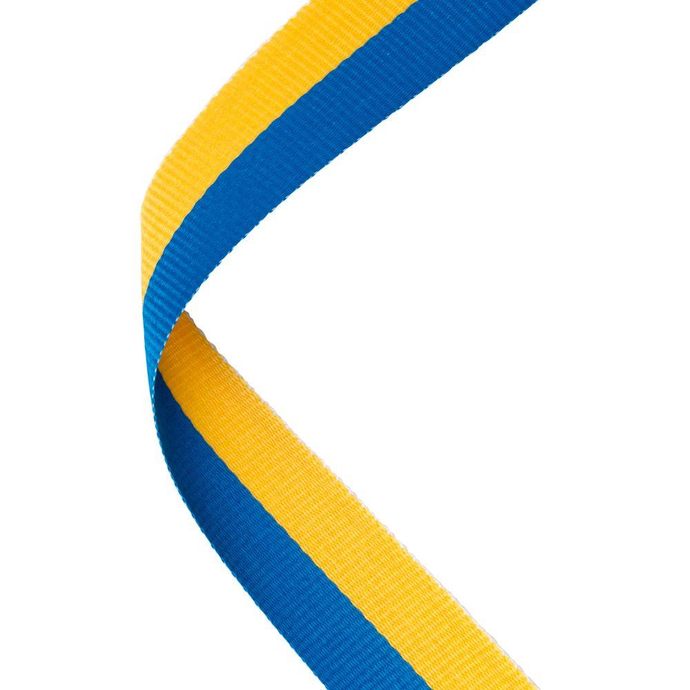 Blue and Yellow Ribbon Logo - Blue/Yellow Medal Ribbon - Trophy Boss