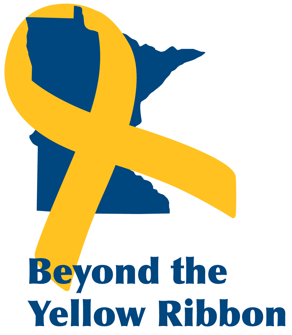 Blue and Yellow Ribbon Logo - Beyond the Yellow Ribbon, MN