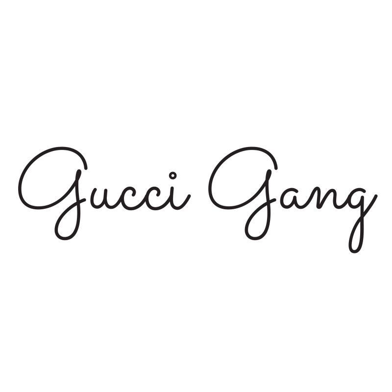 Gucci Gang Logo - Gucci Gang - Text Temporary Tattoo | Ink Daze