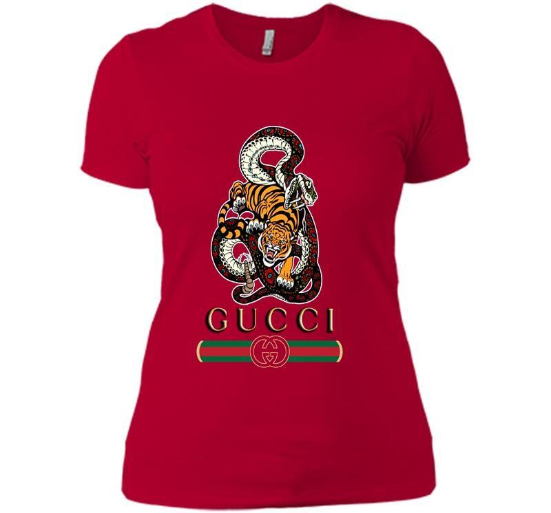Gucci Gang Logo - Snake And Tiger Gucci Gang Logo Women's T-shirt