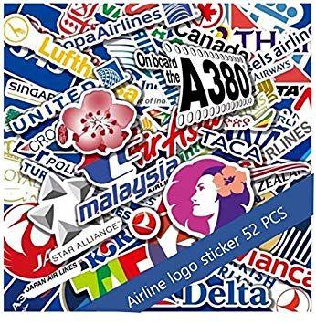 Amazon Air Logo - Airplane Logo Stickers Decal Worldwide Airlines A380 AIR