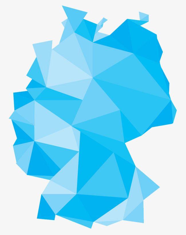 Blue Diamond Shaped Logo - Blue Diamond-shaped Map Of Germany, Map Clipart, Blue, Diamond ...