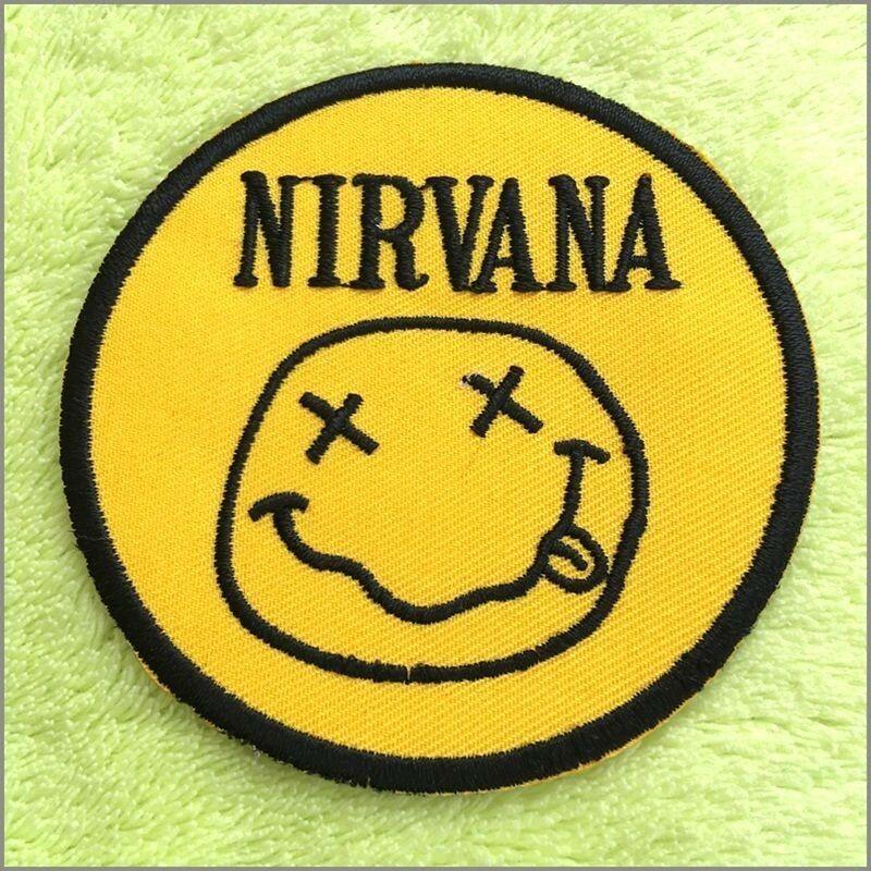 Nirvana Band Logo - Patch Embroidered Iron Nirvana Sew Rock Music Band Heavy Punk Metal ...